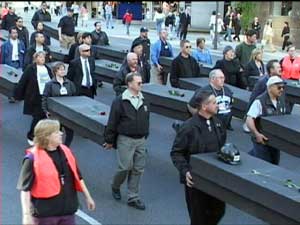 Coffins carried to Day of Mourning ceremony