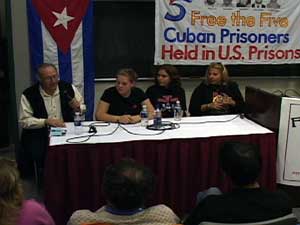 Panel at Free the Cuban 5 event