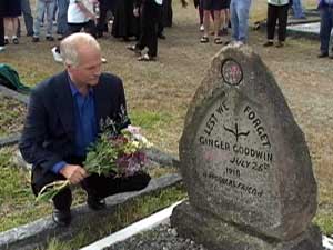 NDP Jack Layton at Ginger Goodwin's grave