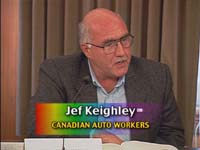 Jef Keighley, Canadian Auto Workers' union